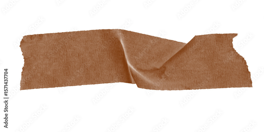 Fototapete a brown irregular shape on a black background with a rough edge and a horizontal orientation