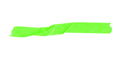 A simple image showing a bright green irregular shape against a black background in a horizontal...
