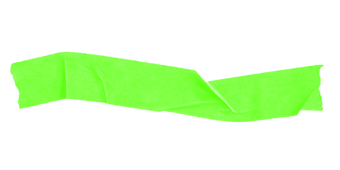 A bright green irregular shape against a black background in a simple graphic illustration
