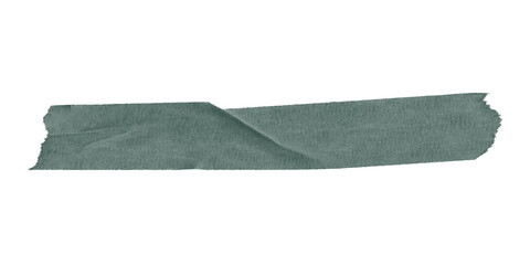 A dark green horizontal brush stroke against a solid black background in a simple composition