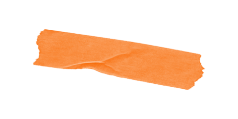 A simple image showing an orange rectangular shape on a black background in a digital illustration