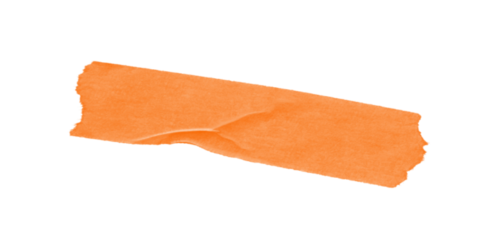 A simple image showing an orange rectangular shape on a black background in a digital illustration