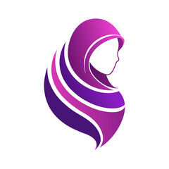 Stylish Woman in Hijab Graphic Design