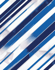 Dynamic blue and white diagonal stripes create a modern abstract design with energetic movement and vibrant contrast