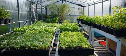Renewable energy-powered aquaponics system in a greenhouse 