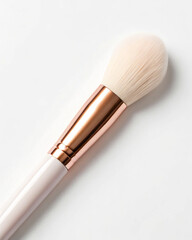 Image of makeup brushes on a white backgrounds