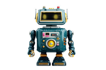 Retro Robot Illustration