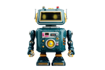 Retro Robot Illustration