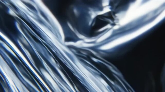 Abstract Metallic Texture: A Study in Blues and Silvery Hues