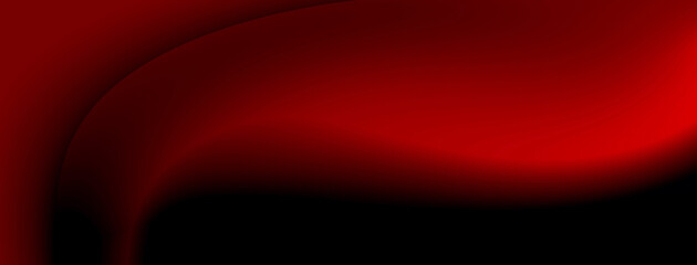 Abstract blurred red black color gradient wavy long background. Textured backdrop. Luxury business template for flyer, web page. Premium banner. NFT card. Cover design. Wave line. Metaverse. Flyer. VR