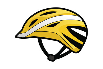 Bicycle helmet with isolated on white background