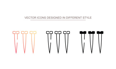 Nails icon design with white background stock illustration