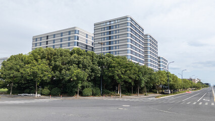 view of modern office building