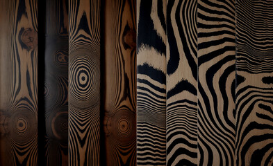 dark wood grains generative ai