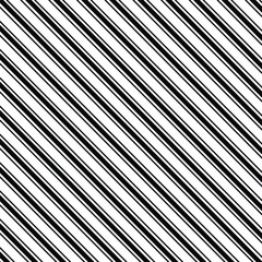 Stripes diagonal pattern, White on black, Vector illustration. Vector seamless striped pattern
