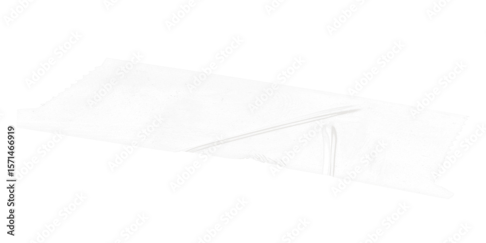 Poster A white rectangular object on a black background with a slight perspective view from above and to the side