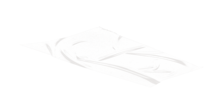 Aerial view of a snowy landscape with visible tracks against a black background in winter season