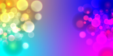 Colorful Abstract Bokeh Light Background