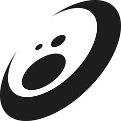 Black abstract shape. SVG. vector negro. creativo.