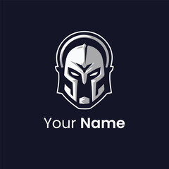 Spartan Helmet Logo Vector Template Icon Design