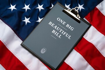One Big Beautiful Bill Act is shown using the text and US flag.