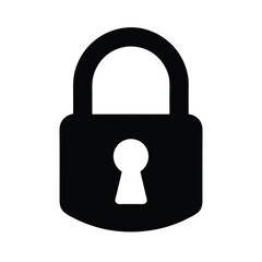 Padlock Keyhole Icon Vector Illustration