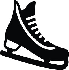 ice skate blade on white background.eps