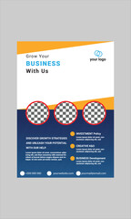 modern layout, annual report, poster, flyer in A4.