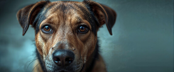 Intense Dog Portrait