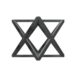 Grey abstract geometric 3d rendering shape, trendy playful isolated design elements. Diseño...