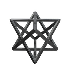 Grey abstract geometric 3d rendering shape, trendy playful isolated design elements. Diseño...