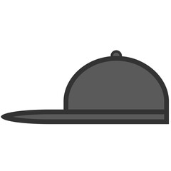 black side cap icon