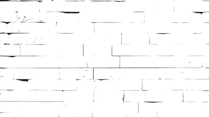 Monochrome image of a white brick wall with irregular shapes and dark lines creating a textured effect