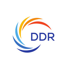 DDR Letter Initial Logo Design Template Vector Illustration 