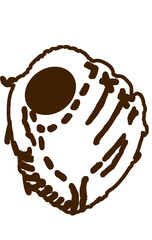 baseball glove vector