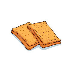 Two Rectangular Crackers with Small Holes