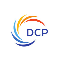 DCP Letter Initial Logo Design Template Vector Illustration 