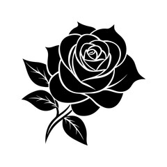Rose clipart on white background vector illustration