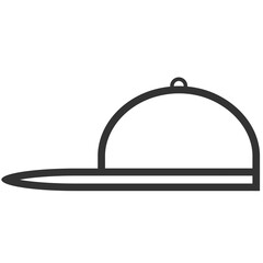 Fototapeta premium white side cap icon