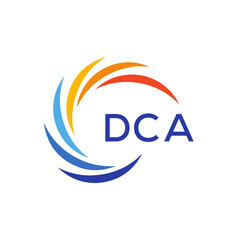 DCA Letter Initial Logo Design Template Vector Illustration 