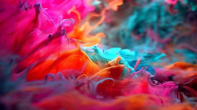 manchas de color que se desplazan suavemente como filamentos