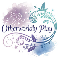 An otherworldly play draw logo on white background