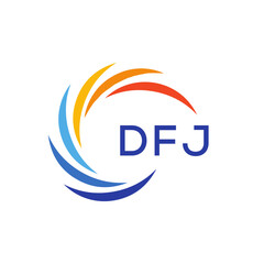 DFJ  Letter Initial Logo Design Template Vector Illustration 