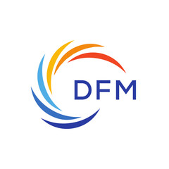 DFM  Letter Initial Logo Design Template Vector Illustration 