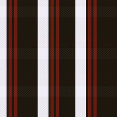 Red, black and white color striped lines seamless plaid pattern background for textile design, napkin, handkerchief, blanket, cover, tablecloth.