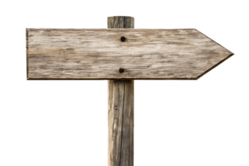 Rustic Wooden Arrow Signpost Blank Direction Pointer for Trails, Paths, and Rustic Designs