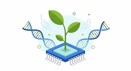 Symbiotic Growth: DNA, Technology, and Nature's Harmony