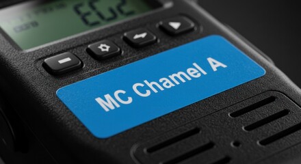 Handheld communication device closeup