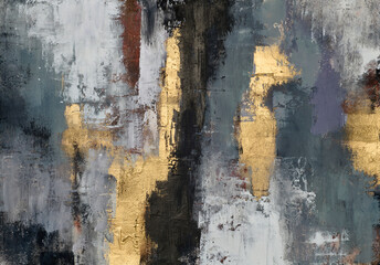 Abstract artwork with dynamic lines and soft colors, creating a harmonious and modern composition, perfect for contemporary interior design and artistic projects