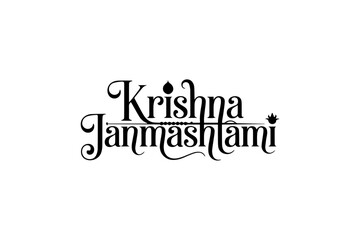 Krishna Janmashtami typography
